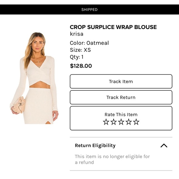 Krista surplice wrap blouse and matching Krista bodycon slit skirt set NTW - Picture 3 of 6